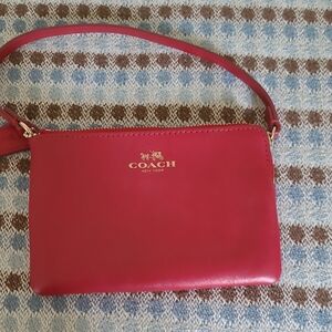 Coach Red Leather Women's Bag